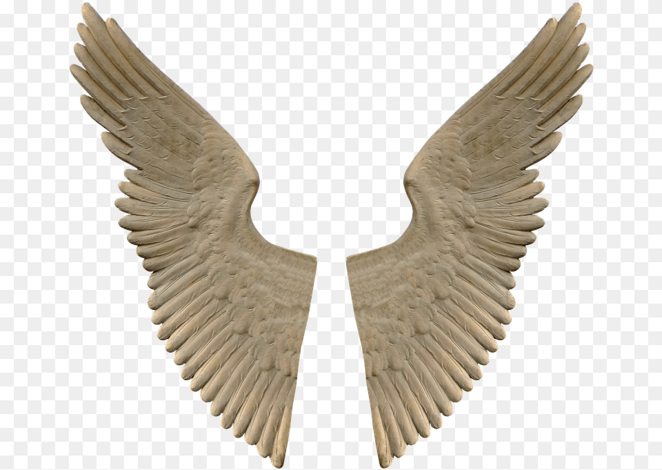 Wing Monument Marble Sculpture Angel Angel Wings Stone Angel Wings, Animal, Bird Free Png