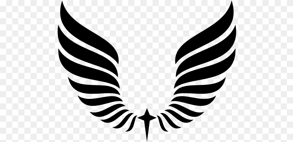 Wing Silhouette Cut File 2020, Gray Free Transparent Png