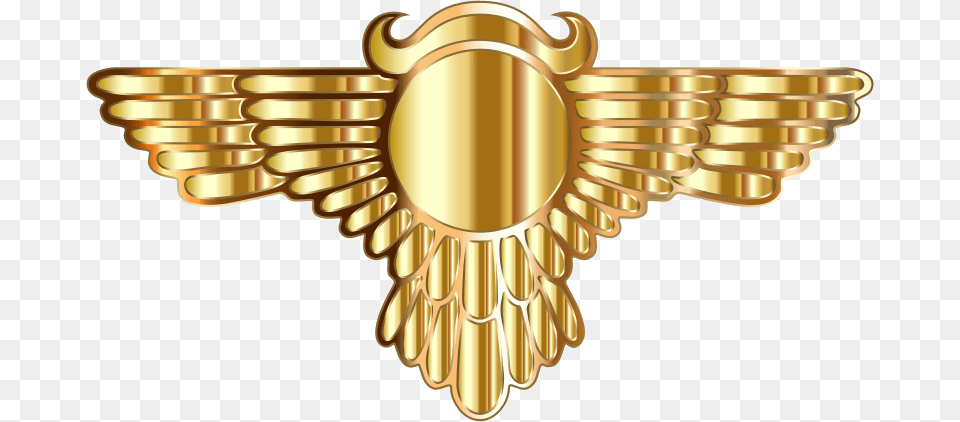 Winged Globe Gold Type Iii Clip Art, Badge, Logo, Symbol, Emblem Png