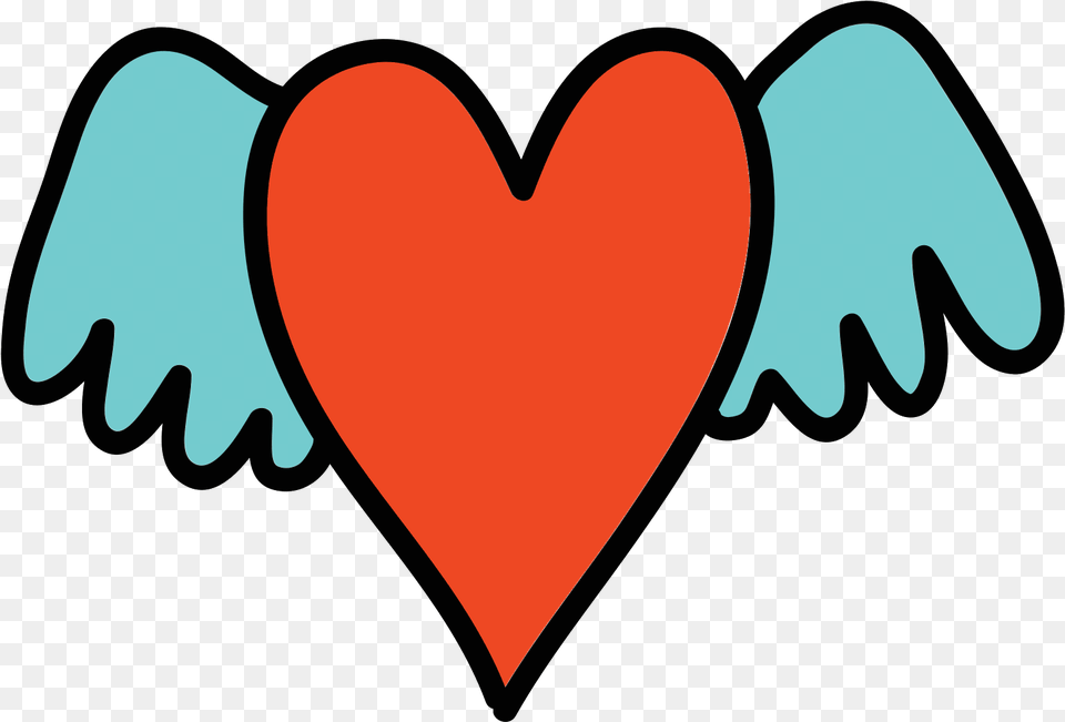 Winged Heart Icon Corazon Con Alas Full Size Heart Free Transparent Png