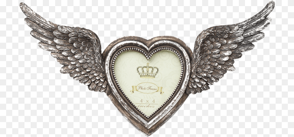 Winged Heart Photo Frame Picture Frame, Accessories, Jewelry, Animal, Insect Free Transparent Png