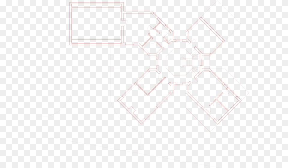 Winged Octagon House Technical Drawing, Diagram, Cad Diagram, Person Png Image