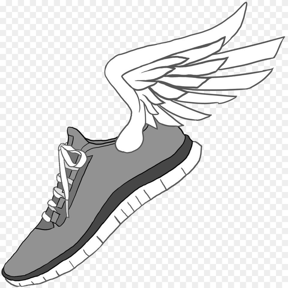 Winged Running Shoe Clipart Clip Art Images, Clothing, Footwear, Animal, Fish Free Png