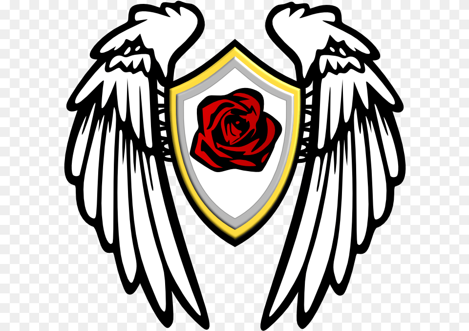 Winged Shield Clipart Shield Logo Design Hd, Emblem, Symbol, Flower, Plant Free Png
