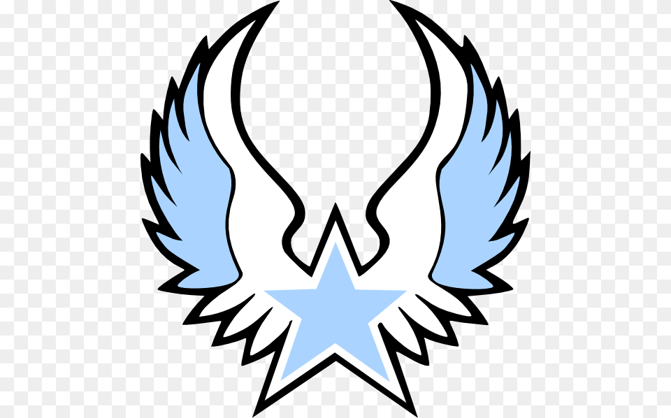 Winged Star Clip Art, Emblem, Symbol, Animal, Kangaroo Free Png Download