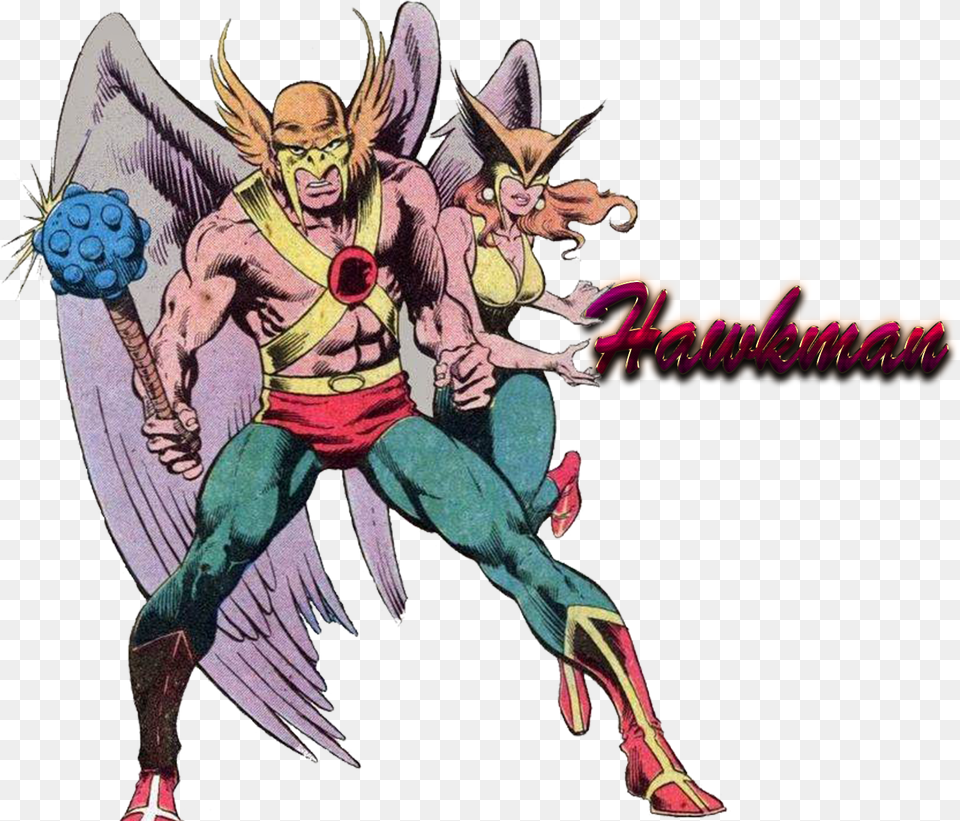 Winged Warrior Dc Dc Comics Hawkgirl Classic, Publication, Book, Woman, Adult Png Image