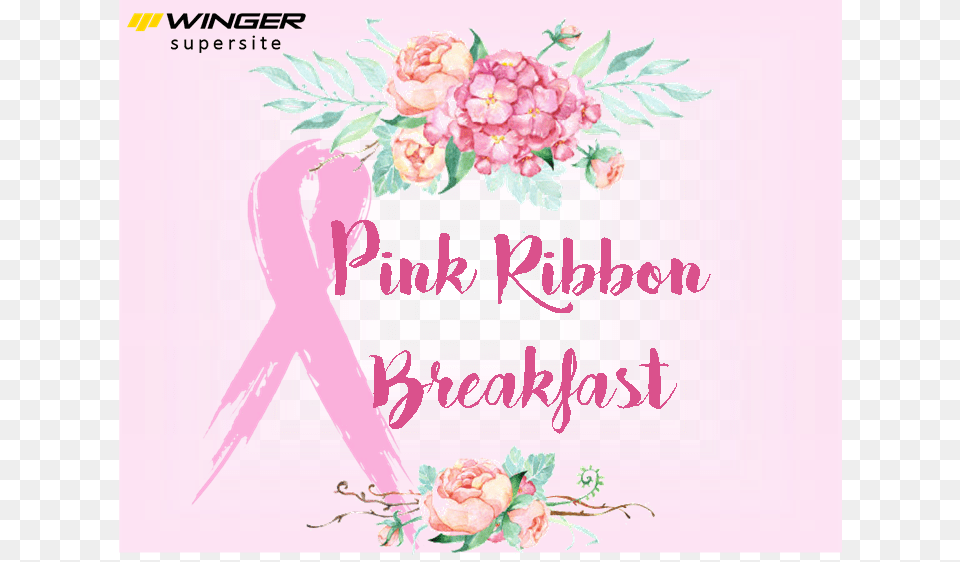 Winger Hamilton39s Pink Ribbon Breakfast Photograph, Art, Mail, Greeting Card, Graphics Png Image