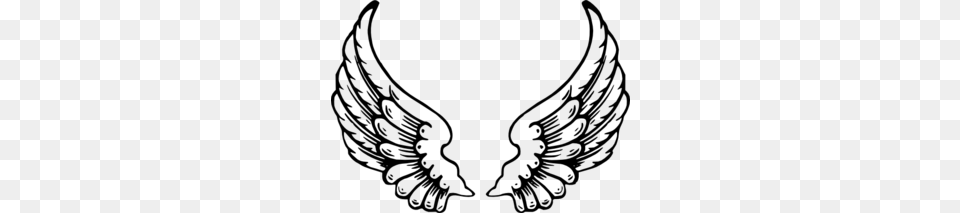 Wings Clip Art, Gray Png Image