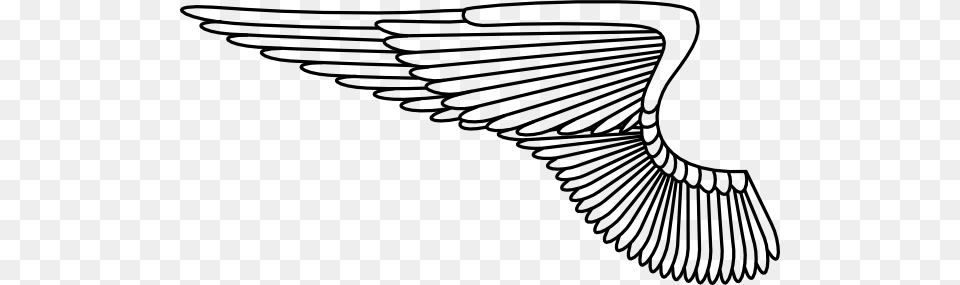 Wings Clip Art, Gray Png