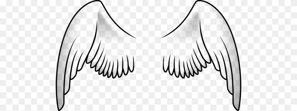 Wings Clipart, Gray Png Image