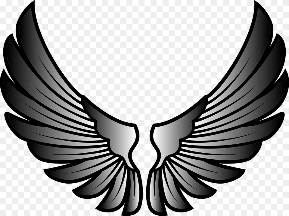 Wings Clipart, Emblem, Symbol, Animal, Bird Free Png Download