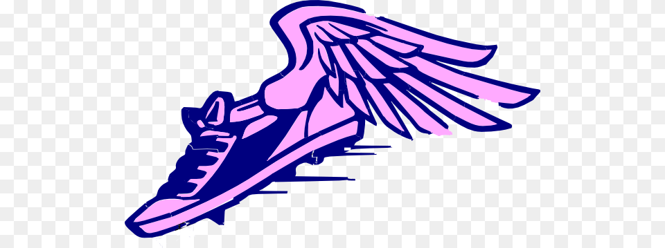 Wings Clipart Running Shoe, Clothing, Footwear, Animal, Fish Png