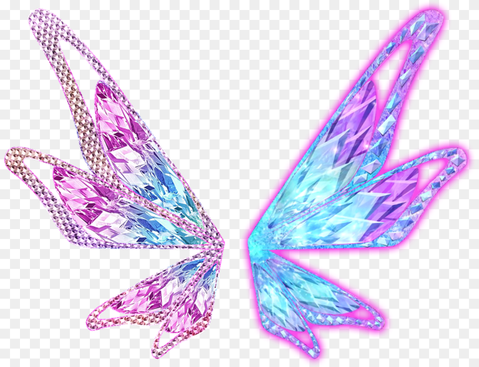 Wings Fairy Fairywings Faerie Jewel Gem Crystal Winx Bloom Tynix Wings, Purple, Accessories, Clothing, Footwear Png Image