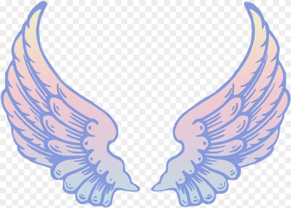 Wings Fly Freedom Blue Purple Tumblr Sky Angel Wings Clipart, Accessories, Animal, Dinosaur, Reptile Free Transparent Png