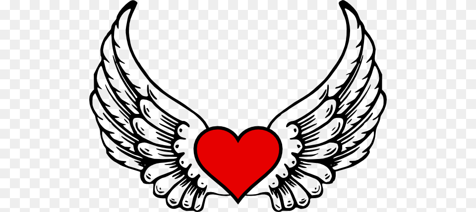 Wings Heart Cliparts, Symbol Free Png