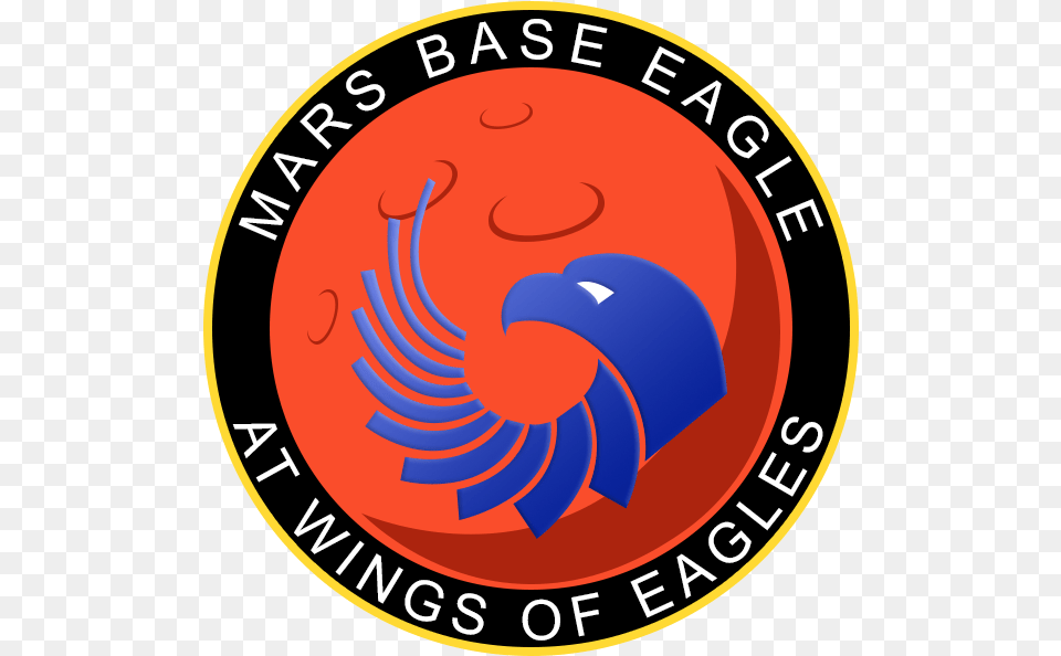 Wings Of Eagles Discovery Center Is Going To Mars For Circle, Emblem, Logo, Symbol Png