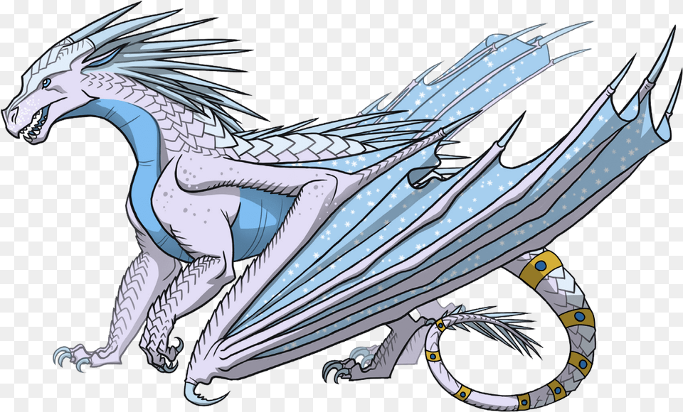 Wings Of Fire Fanon Wiki Wings Of Fire Icewing, Dragon, Animal, Dinosaur, Reptile Png Image