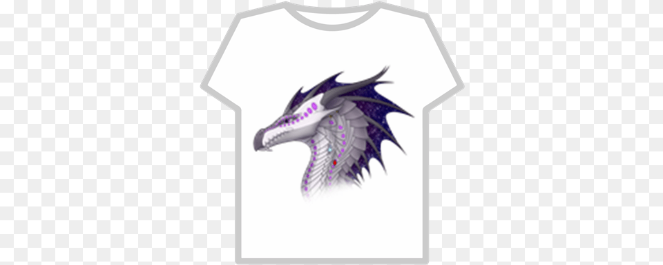 Wings Of Fire Hybrid Ice Nightwing Dragon From Wings Of Fire, Clothing, T-shirt, Animal, Bird Free Transparent Png