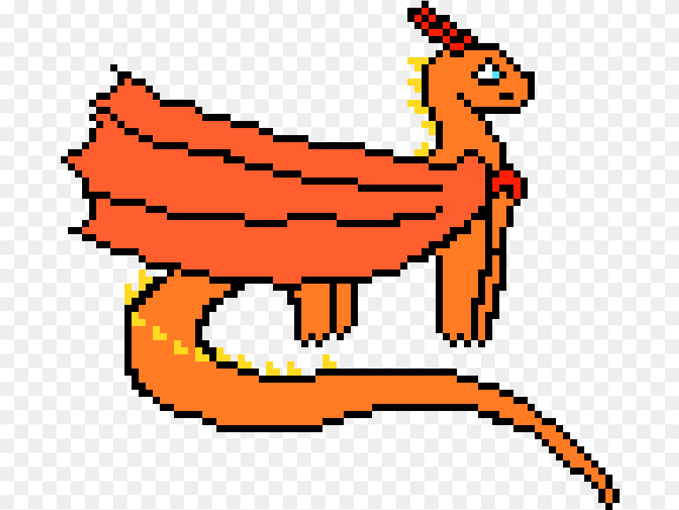 Wings Of Fire Pixel Art, Animal Free Png Download