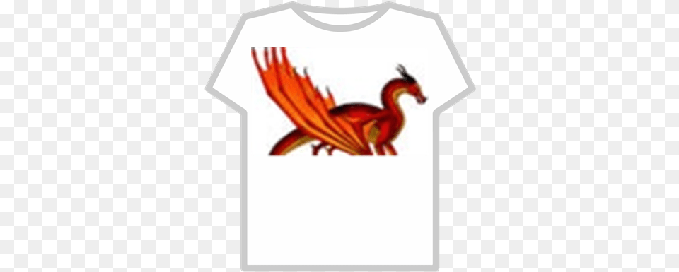 Wings Of Fire Sky Wing Wings Of Fire Skywing Dragonet, Clothing, T-shirt, Animal, Beak Free Png Download