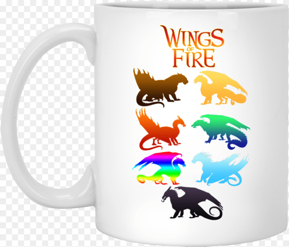 Wings Of Fire Tribes 11 Oz White Mug Wings Of Fire, Cup, Animal, Bird, Beverage Png Image