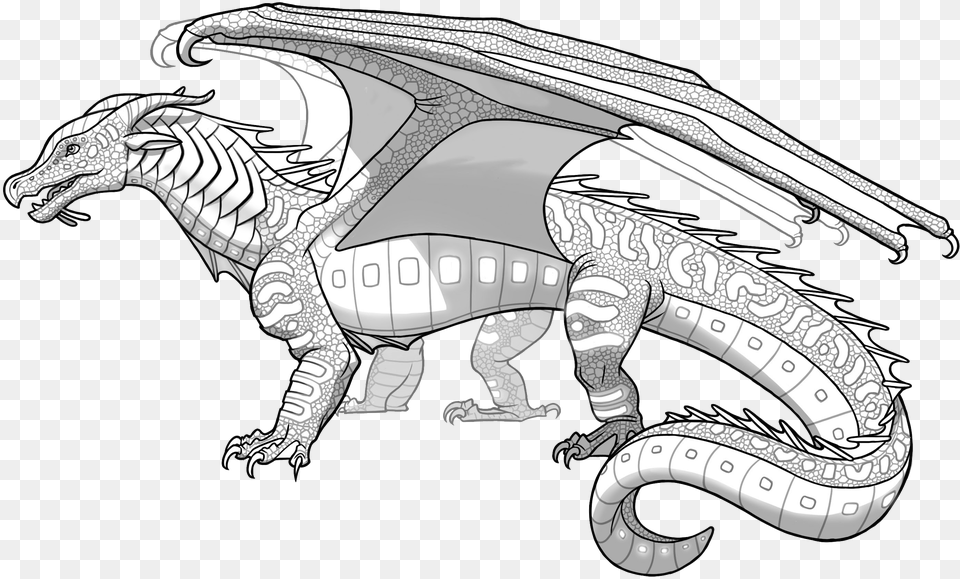 Wings Of Fire Wiki Seawing Dragon Coloring Pages, Animal, Dinosaur, Reptile Free Png Download