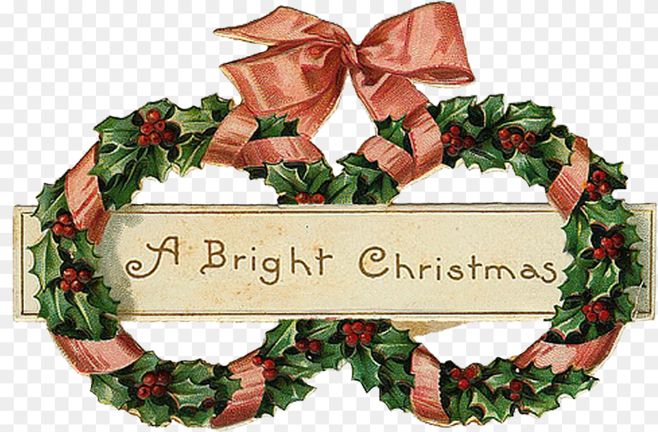 Wings Of Whimsy Merry Christmas Wreath With Transparent Background, Accessories Free Png Download