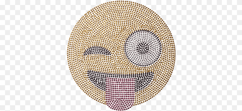 Wink Emoji Medium Circle, Home Decor, Rug, Chandelier, Lamp Free Transparent Png