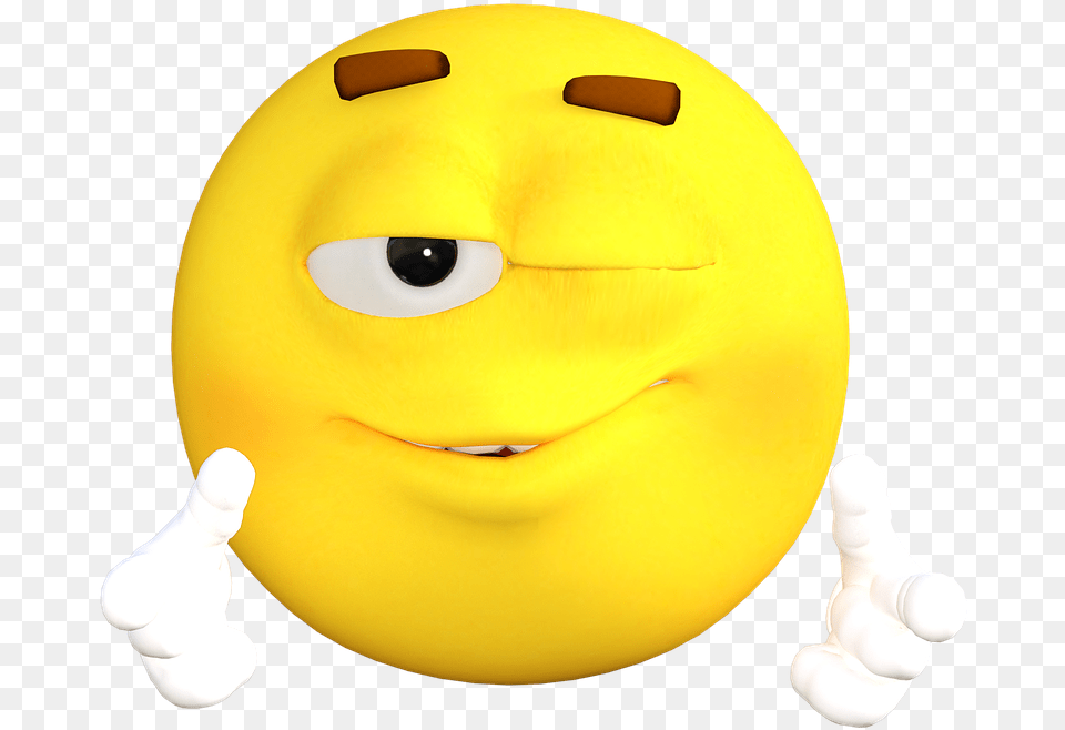 Wink Emoticon Emoji Smile Face Cartoon Eye Can T You Take A Joke Meaning, Baby, Person, Plush, Toy Free Transparent Png