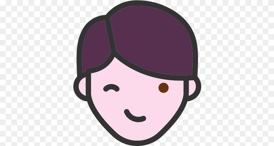 Wink Icon People Cartoon Heads, Baby, Person, Face, Head Free Png