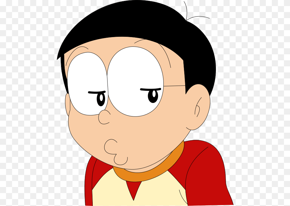 Wink Nobita I Don39t Do This Nobita Face, Baby, Person, Cartoon, Accessories Free Png