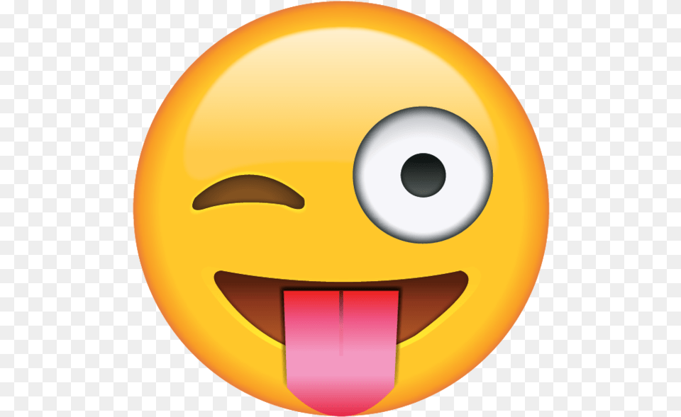 Wink Tongue Emoji, Disk Free Png