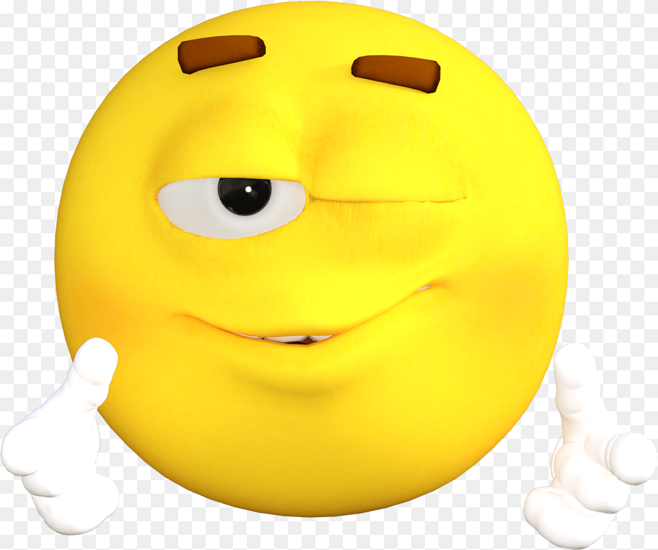 Wink Yellow Emoji With White Hands Image He Can T Take A Joke, Baby, Person, Plush, Toy Free Transparent Png