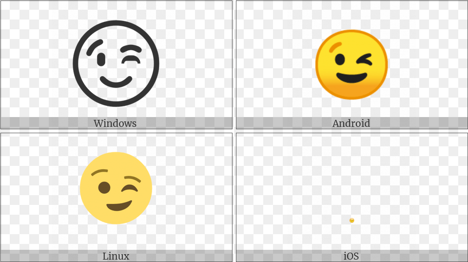 Winking Face On Various Operating Systems End Of Ayah Symbol, Head, Person, Logo Free Transparent Png