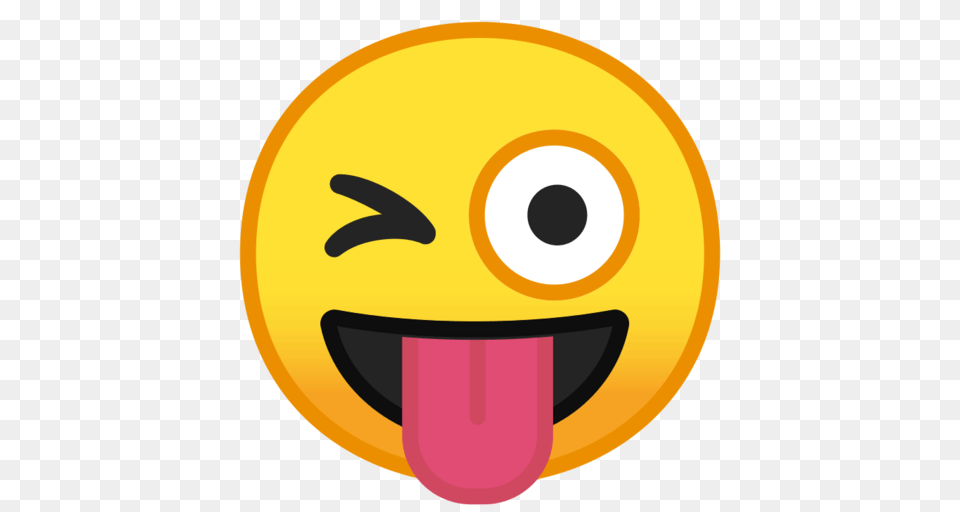 Winking Face With Tongue Emoji, Disk Free Transparent Png