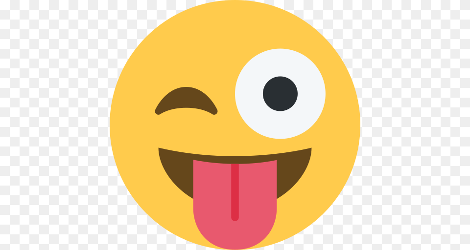 Winking Face With Tongue Emoji, Disk Free Png Download