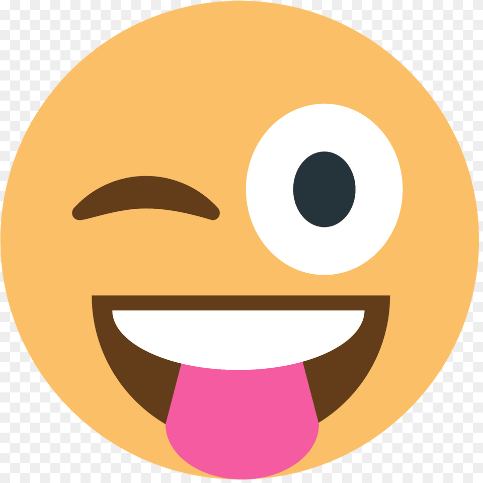 Winking Face With Tongue Emoji Clipart, Astronomy, Moon, Nature, Night Png