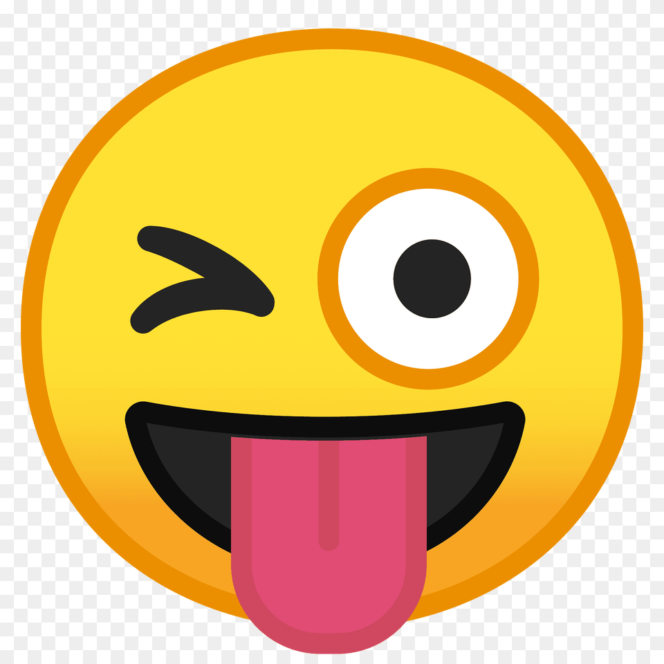 Winking Face With Tongue Emoji Clipart, Disk Free Transparent Png