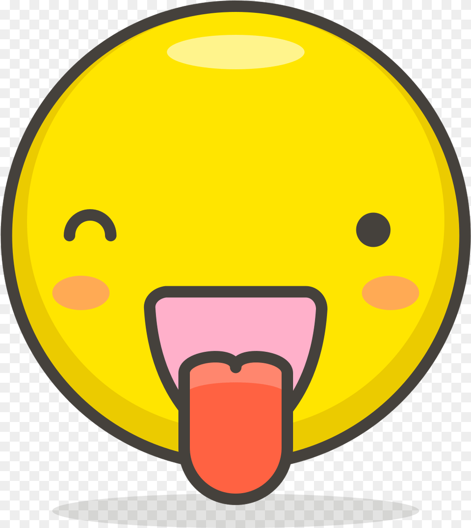 Winking Face With Tongue Sparkle Star Eye Emoji, Disk Png