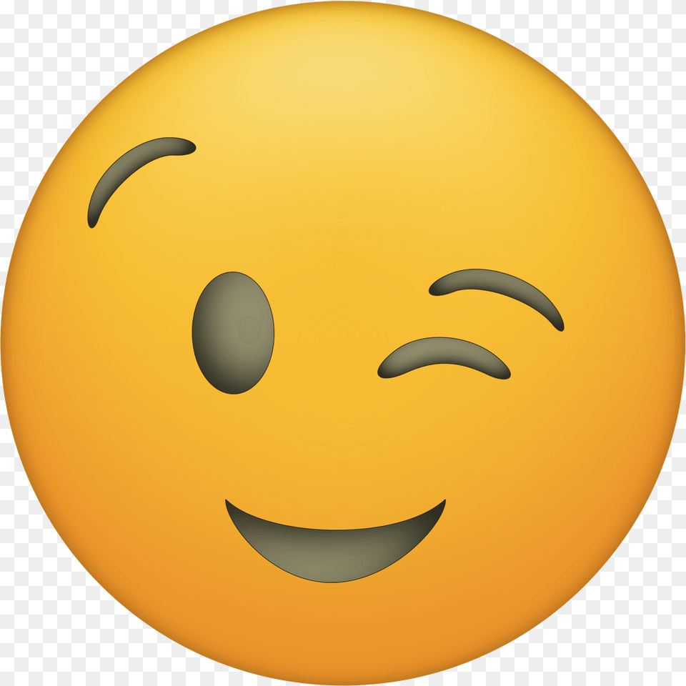Winky Face Emoji, Sphere, Astronomy, Moon, Nature Free Transparent Png