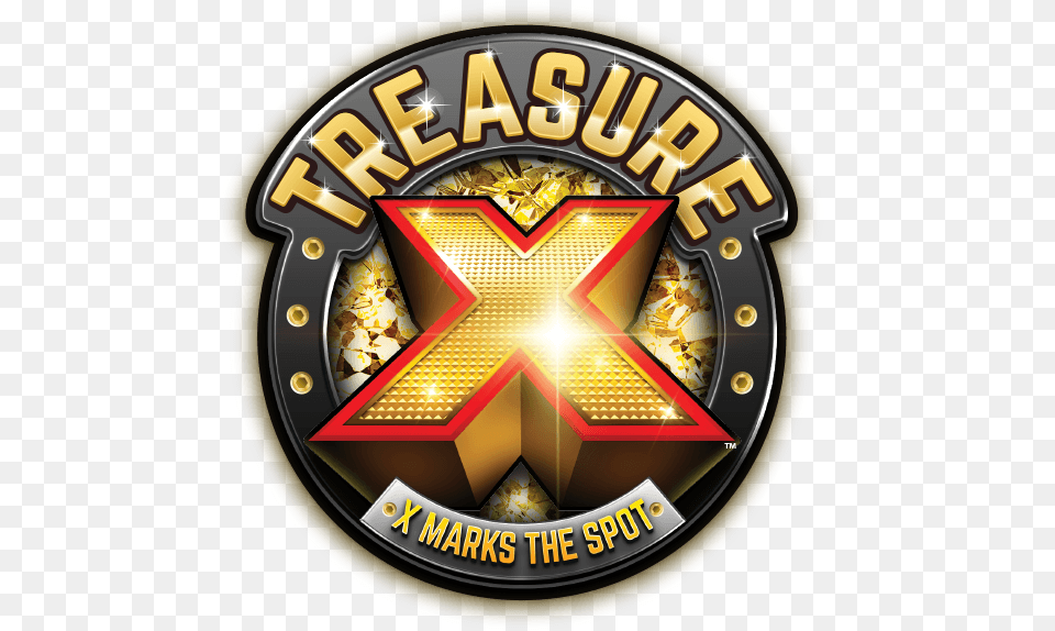 Winmagictoys Treasure X Logo, Symbol, Badge, Gold, Emblem Free Transparent Png