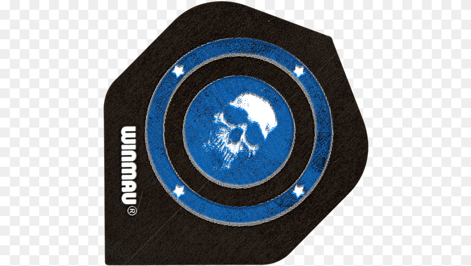 Winmau Mega Standard Blue Skull Dart Flights, Emblem, Symbol, Mat, Mousepad Free Png Download