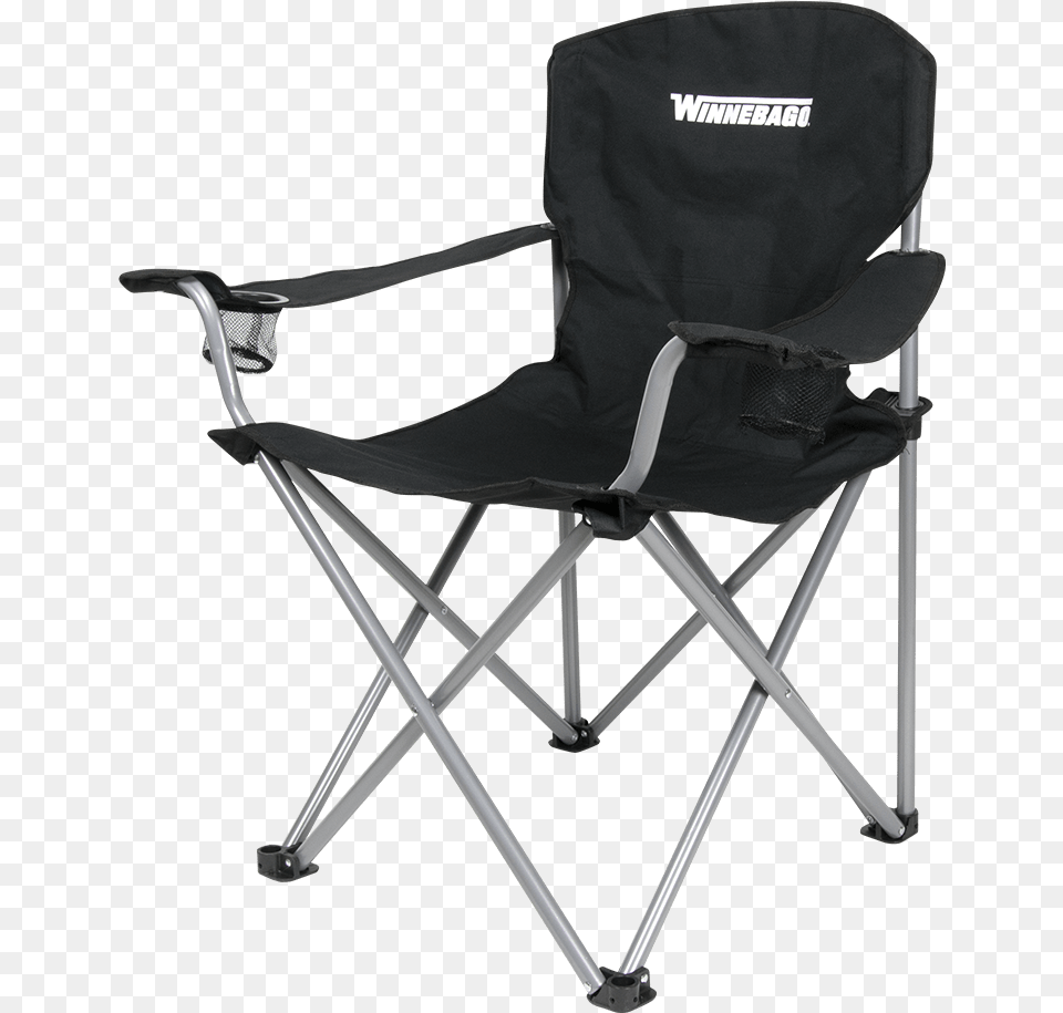 Winnebago Lawn Chair Folding Black Lawn Chair, Canvas, Furniture Png Image