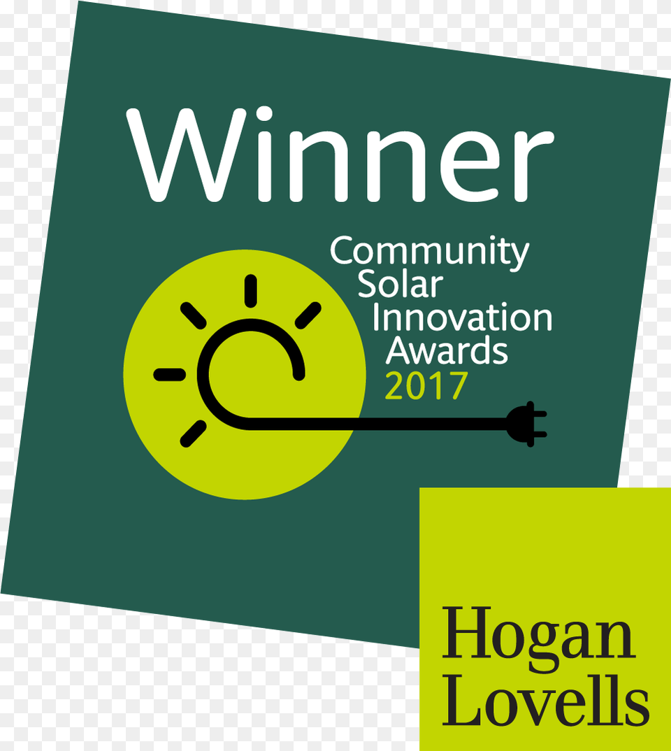 Winner Logo Community Solar Innovation Award 2017 Hogan Lovells, Advertisement, Poster Png
