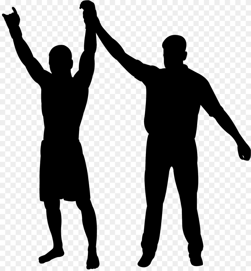 Winner Silhouette, Person, Man, Male, Hand Png