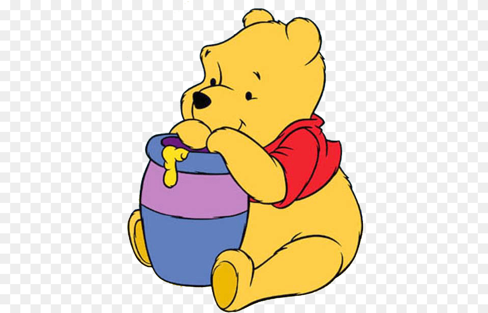 Winnie Pooh Cartoon Winnie The Pooh Honey Pot, Baby, Person Png Image