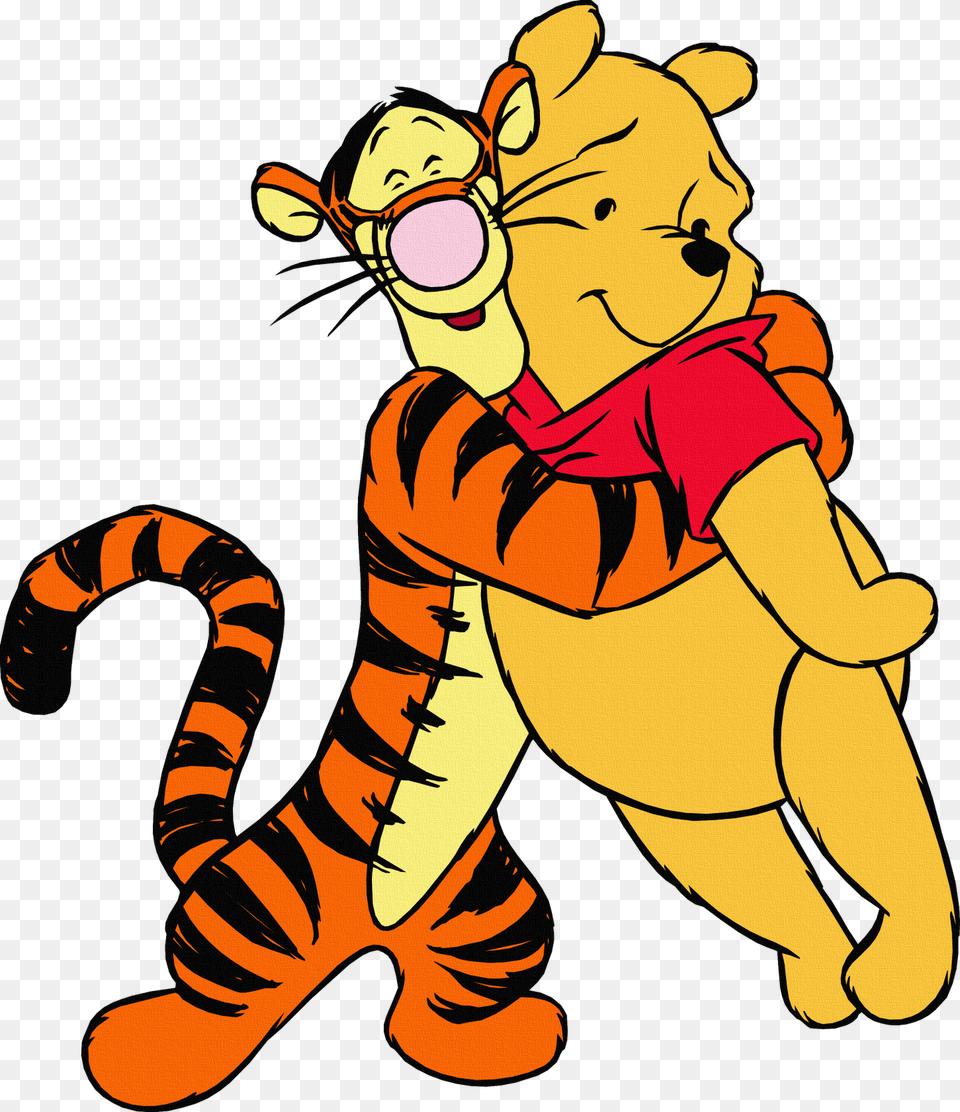 Winnie Pooh Y Tiger, Baby, Person, Cartoon, Face Free Png