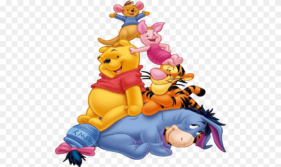 Winnie The Pooh And Friends Clipart Winnie The Pooh Characters, Book, Comics, Publication, Baby Free Png Download