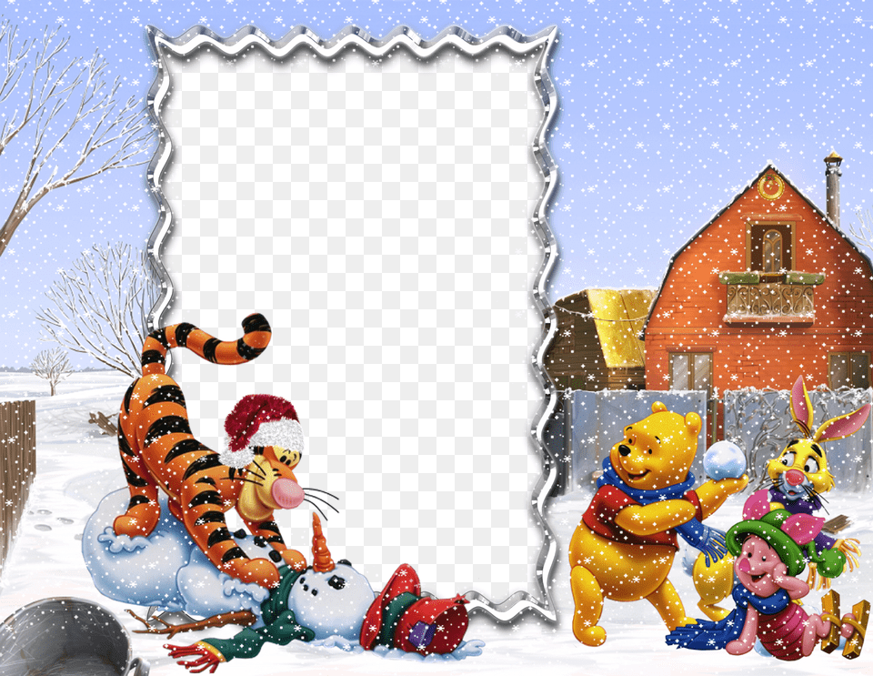 Winnie The Pooh And Friends Holiday Tigger 1 Sling Bag Crossbody Shoulder Casual Bags Leather, Outdoors, Nature, Winter, Snow Png Image
