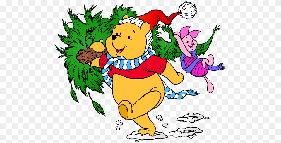 Winnie The Pooh And Piglet Christmas Clip Art Gallery, Cartoon, Baby, Person, Face Free Png